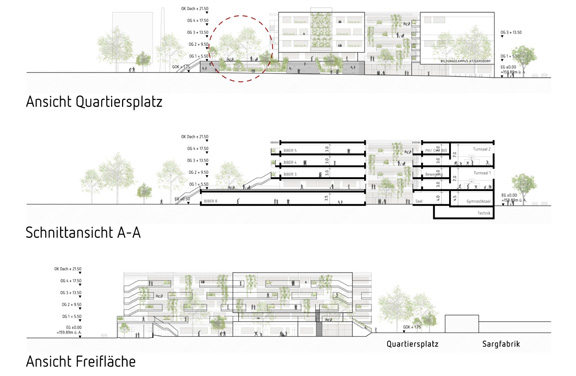 Neubau Bildungscampus Atzgersdorf - Plan Ausschnitt