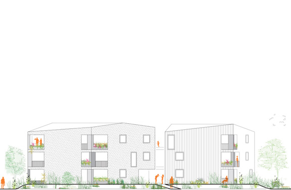 Visualisierung - Wohnhausanlage Kendlerstraße - Salzburg