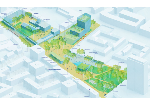 Visualisierung - Lokalbahnhof Wels